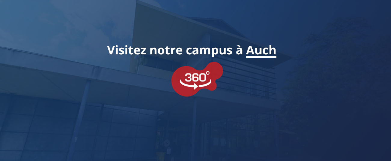 Lien vers visite virtuelle du campus d'Auch